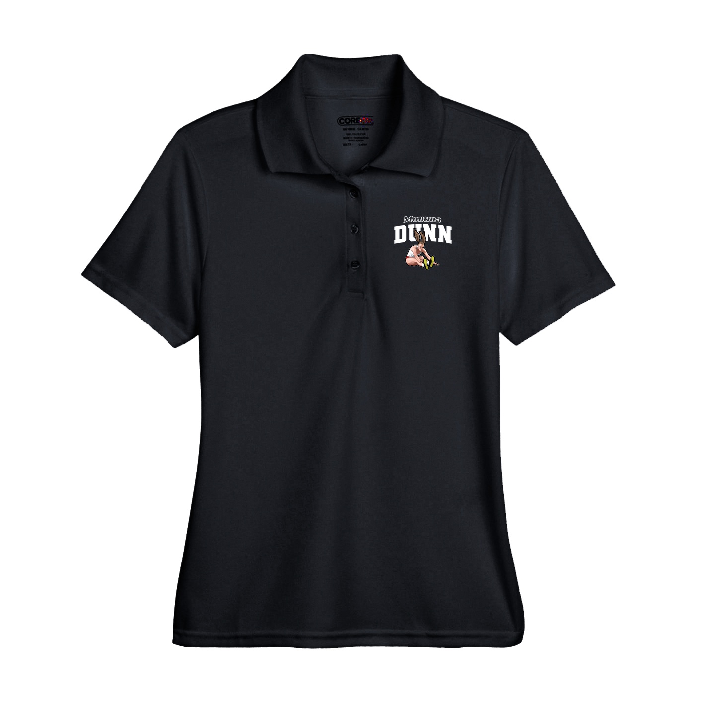 Performance Polo — Mothers Day Block in Black