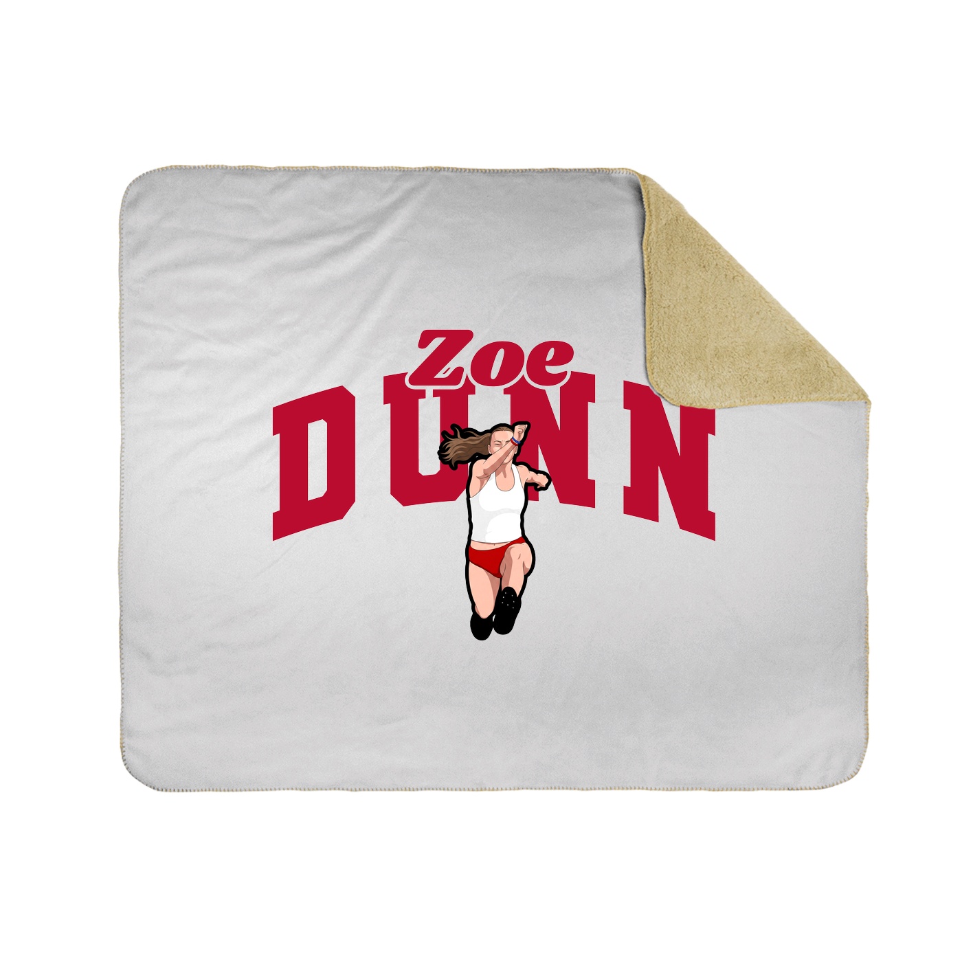 Throw Blanket — Signature Arch in White
