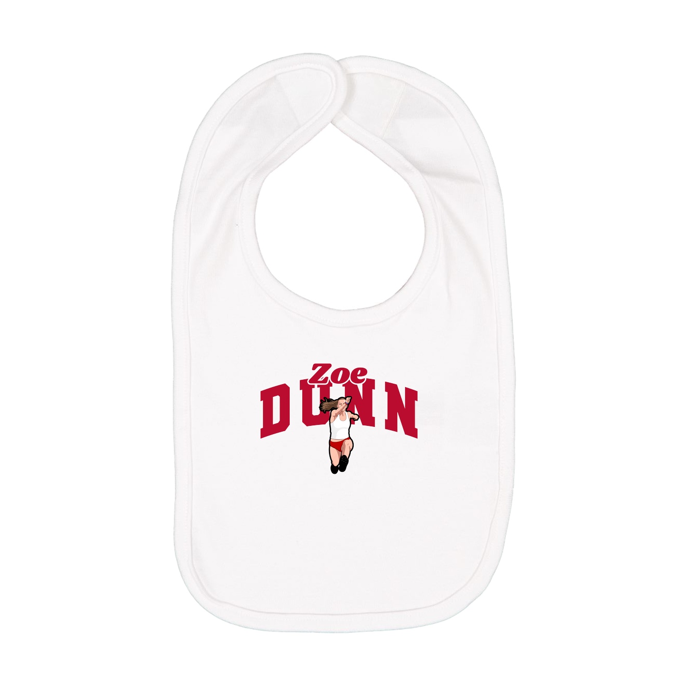 Infant Bib — Signature Arch in White