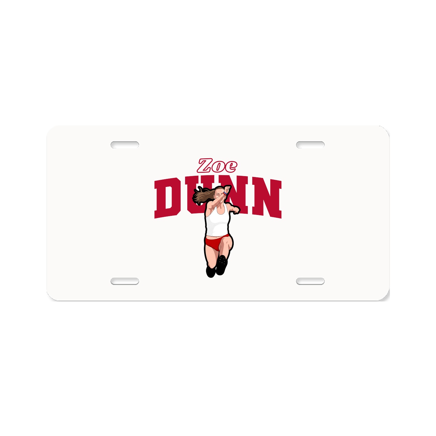 License Plate — Name Arch in Classic