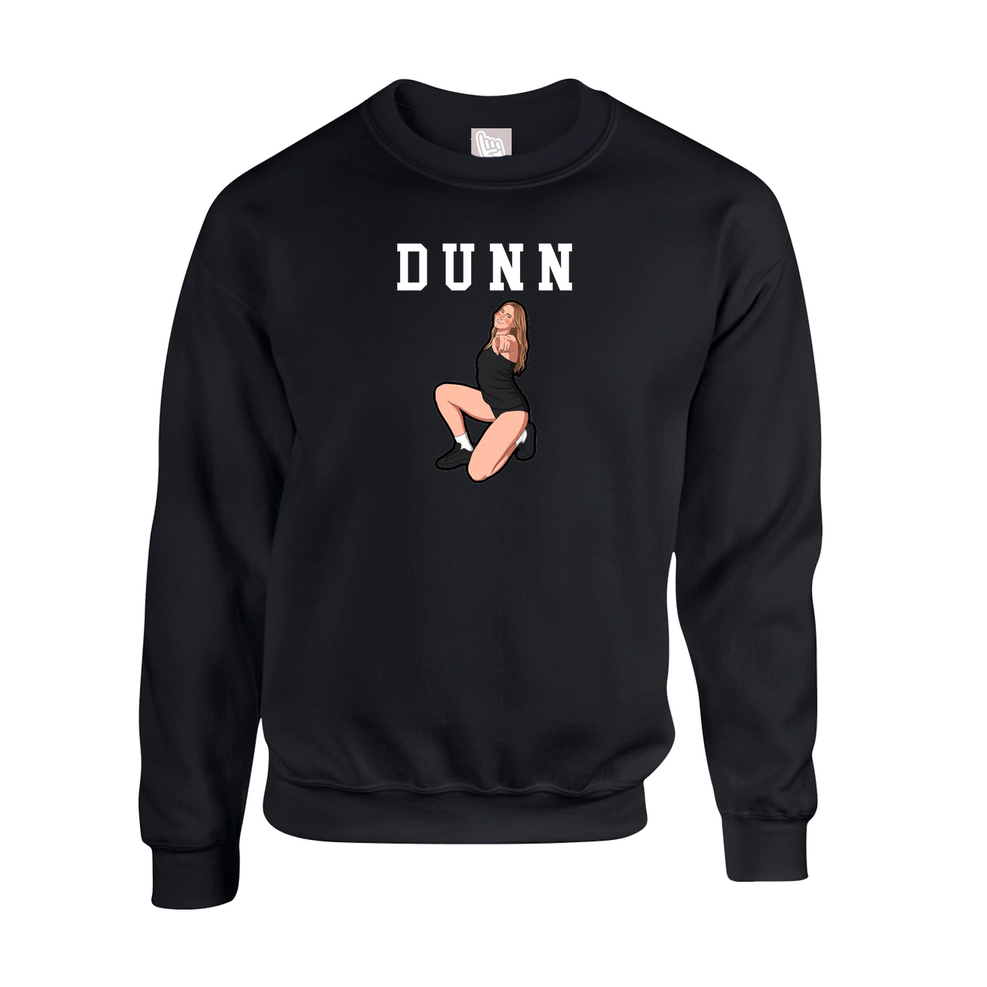 Fleece Crew — Shirsey in Black