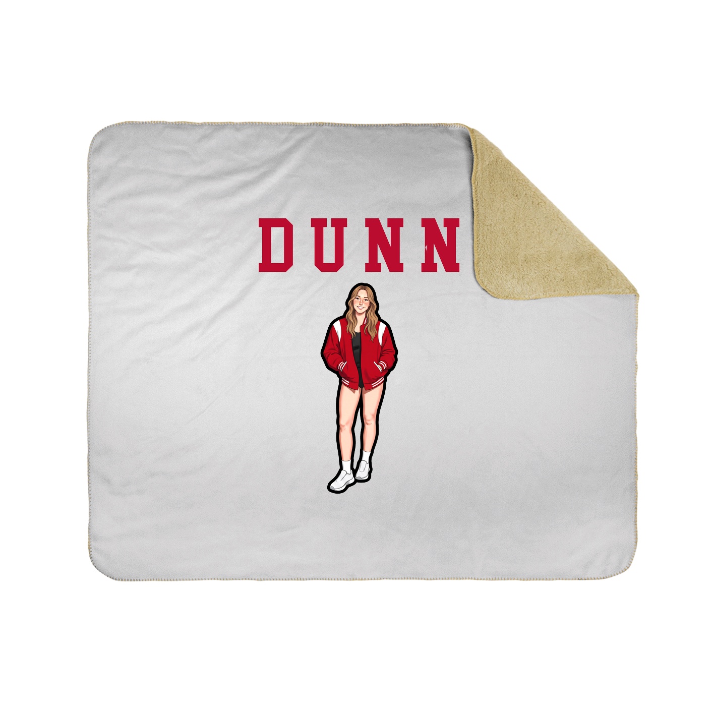 Throw Blanket — Shirsey in White