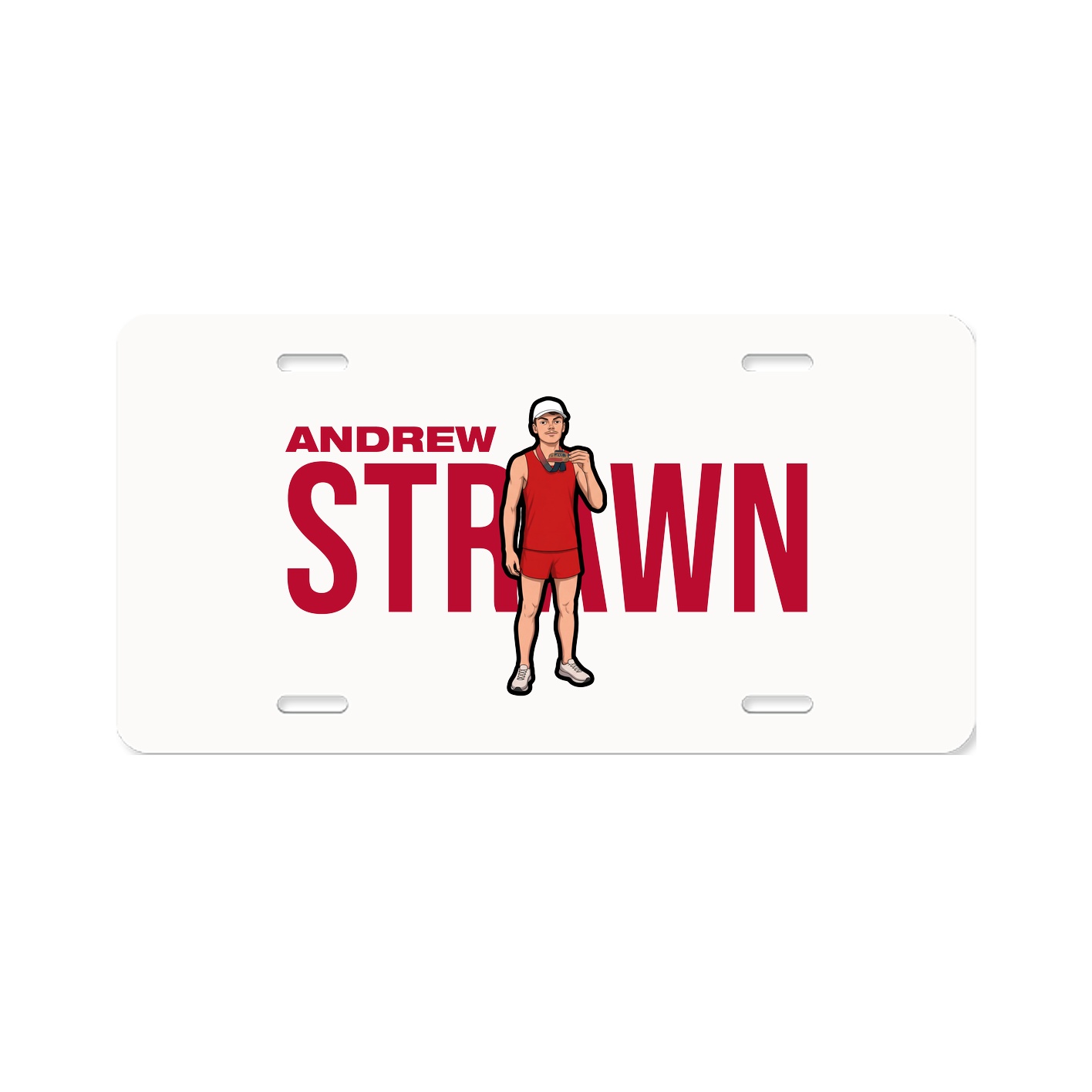 License Plate — Player Name in Classic