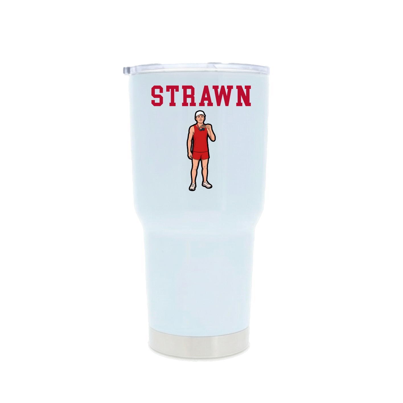 30oz Stainless Steel Tumbler — Shirsey in White