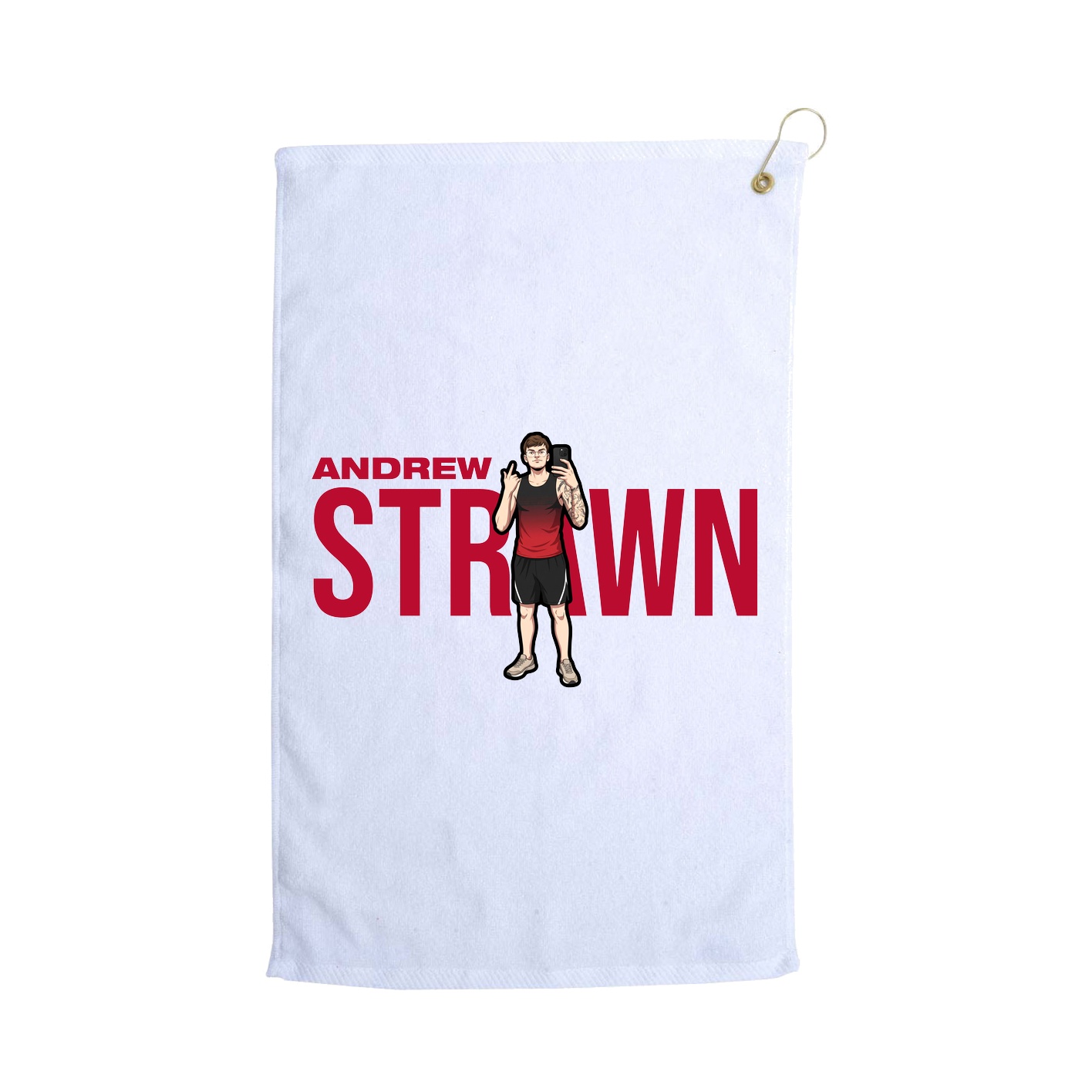 Golf Towel — Player Name in White