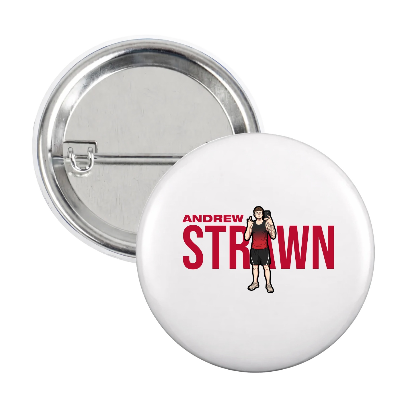 Game Day Button — Player Name in White