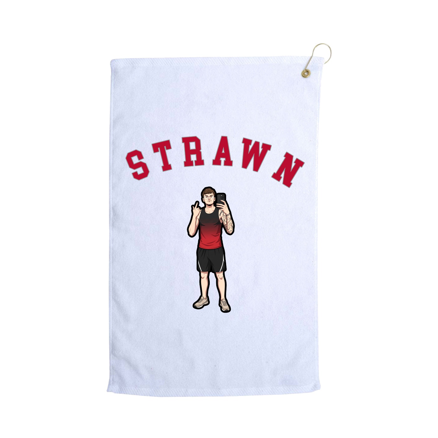 Golf Towel — Shirsey Arch in White