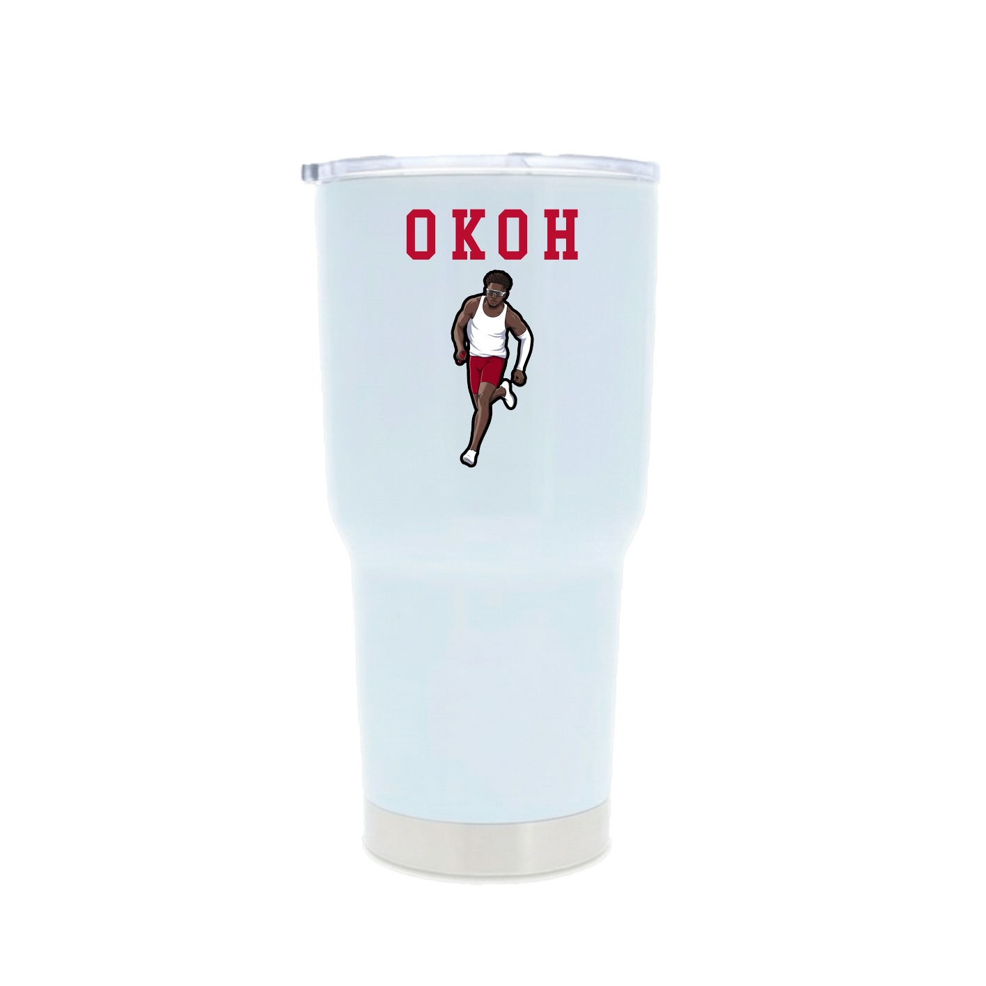 30oz Stainless Steel Tumbler — Shirsey in White