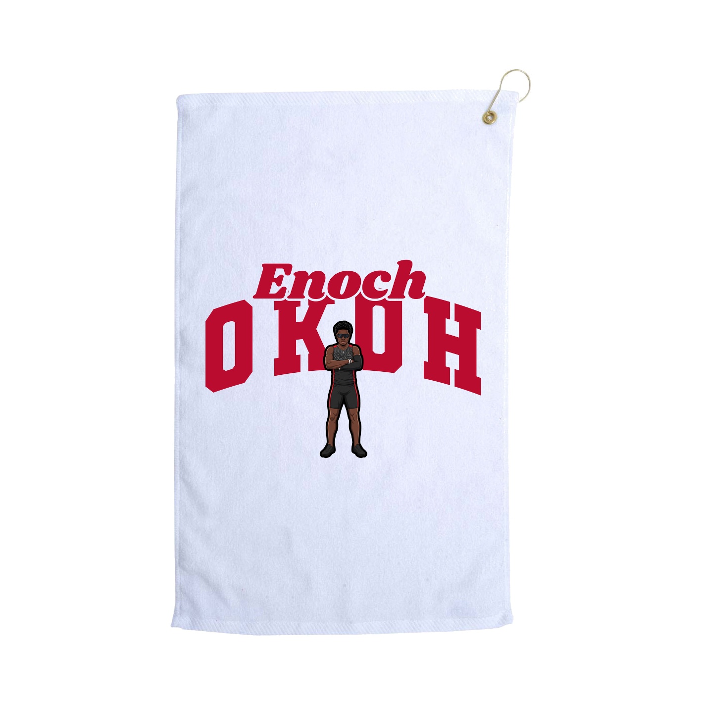 Golf Towel — Signature Arch in White