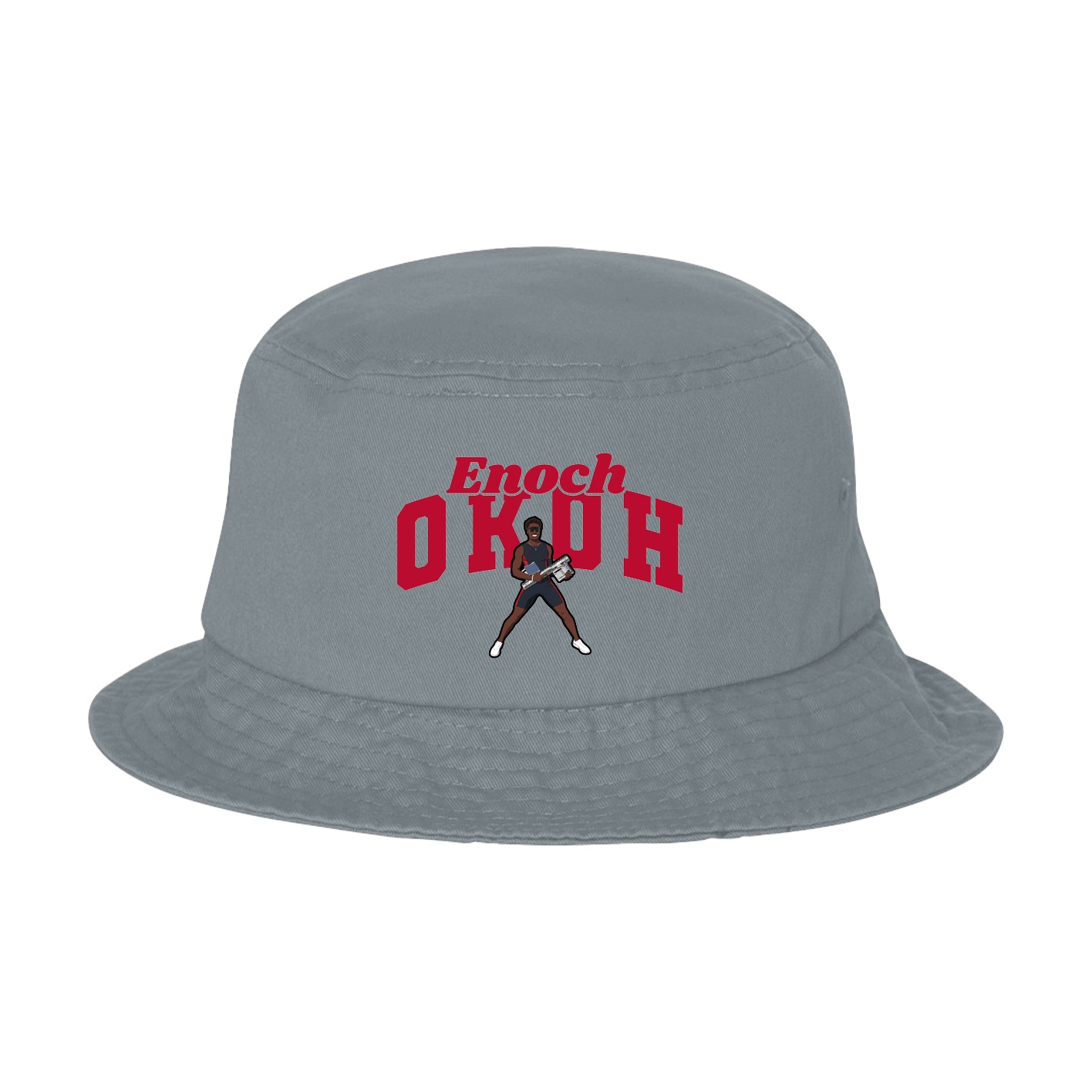 Bucket Cap — Signature Arch in Grey