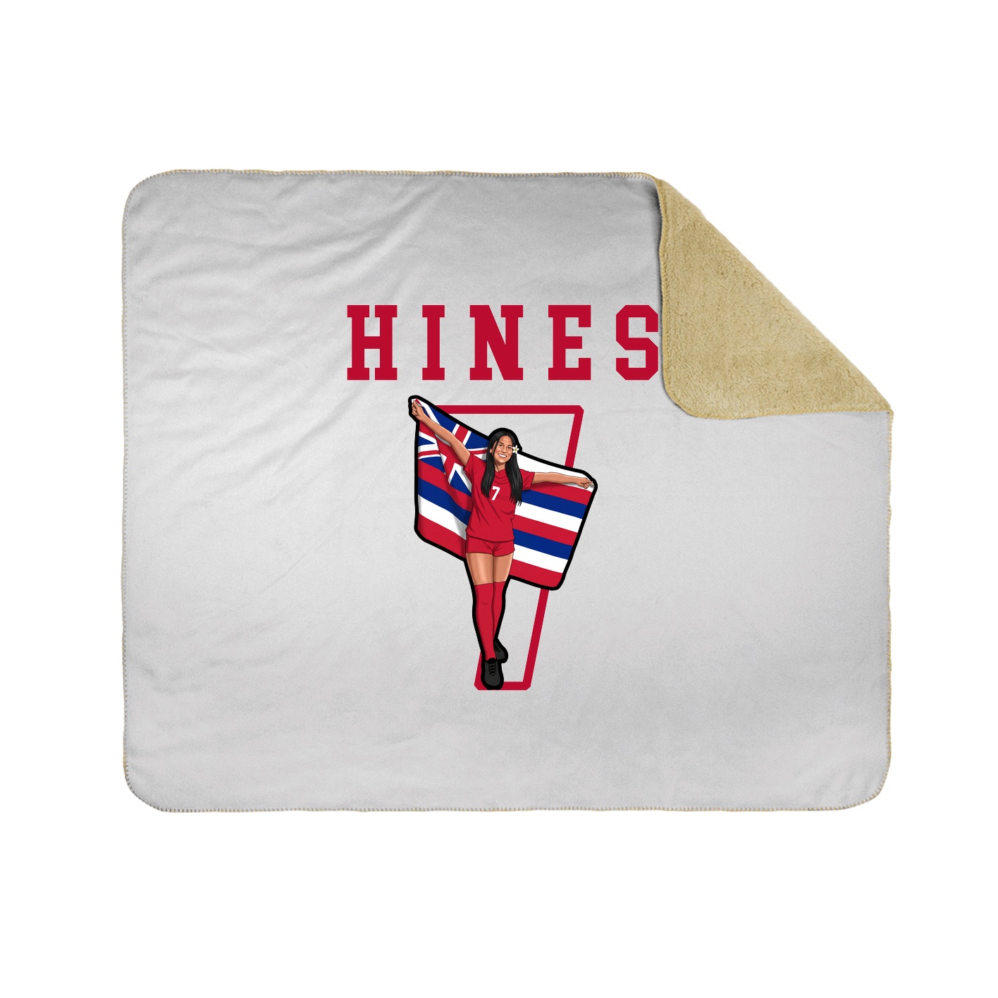 Throw Blanket — Shirsey in White