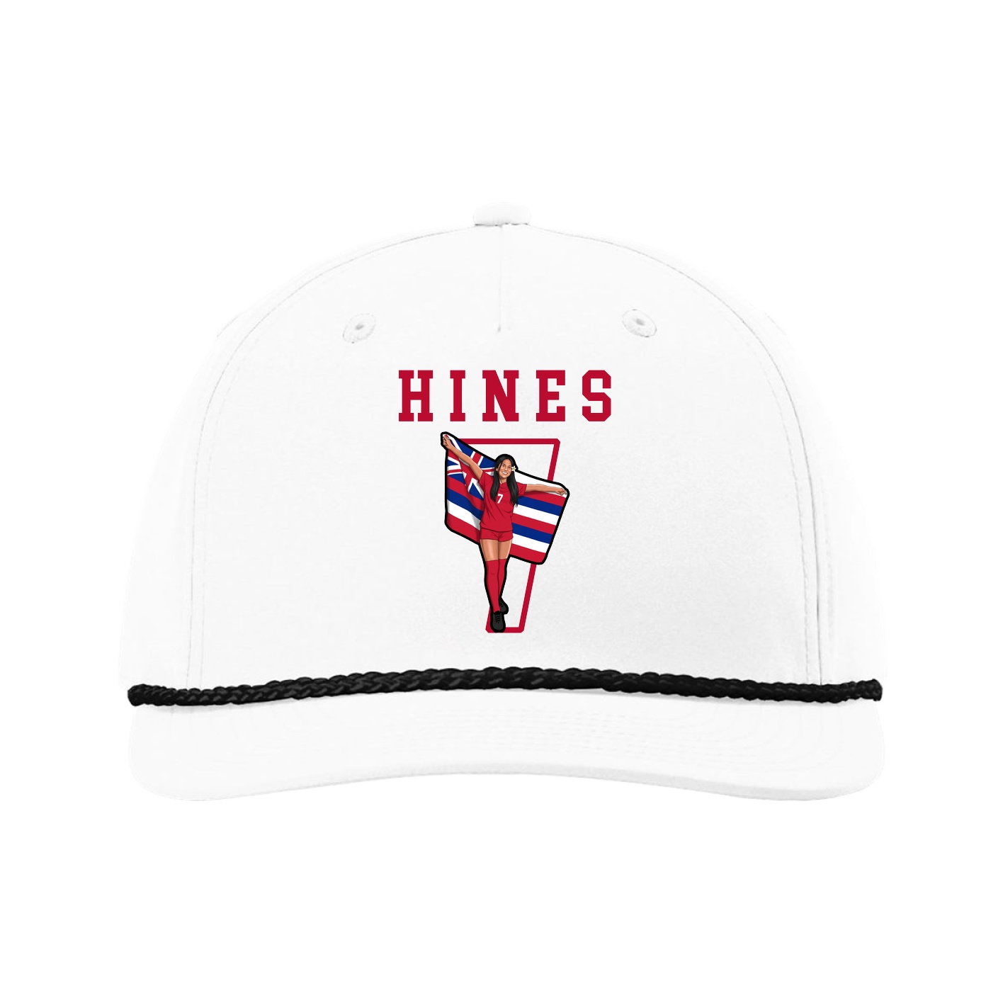 Five-Panel Classic Rope Cap — Shirsey in White