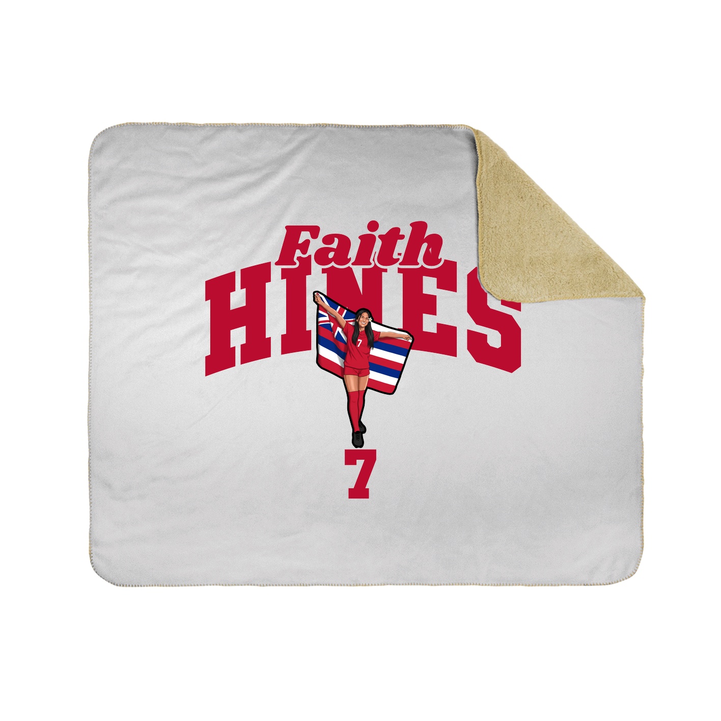 Throw Blanket — Signature Arch in White