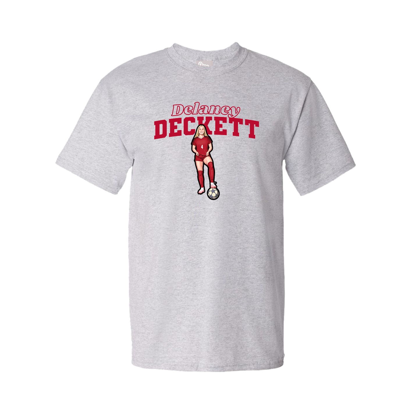 Tee — Name Arch in Grey