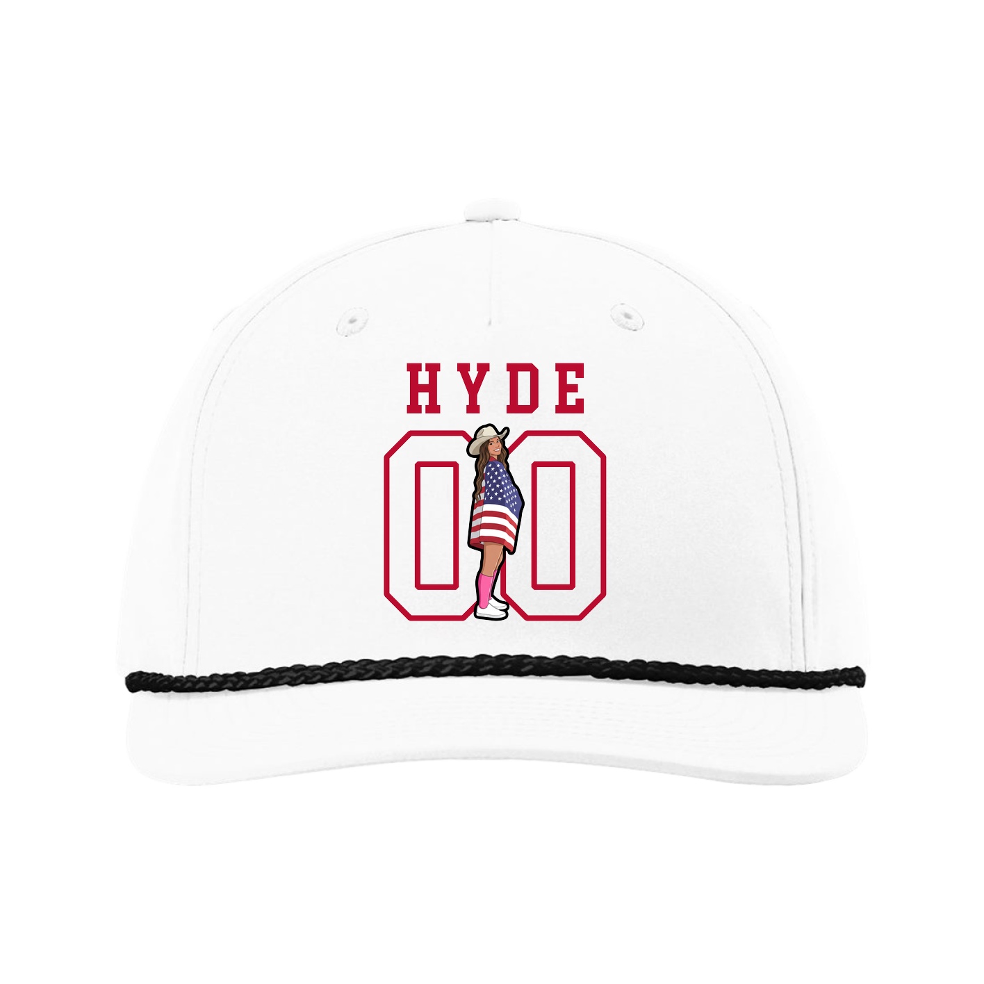 Five-Panel Classic Rope Cap — Shirsey in White