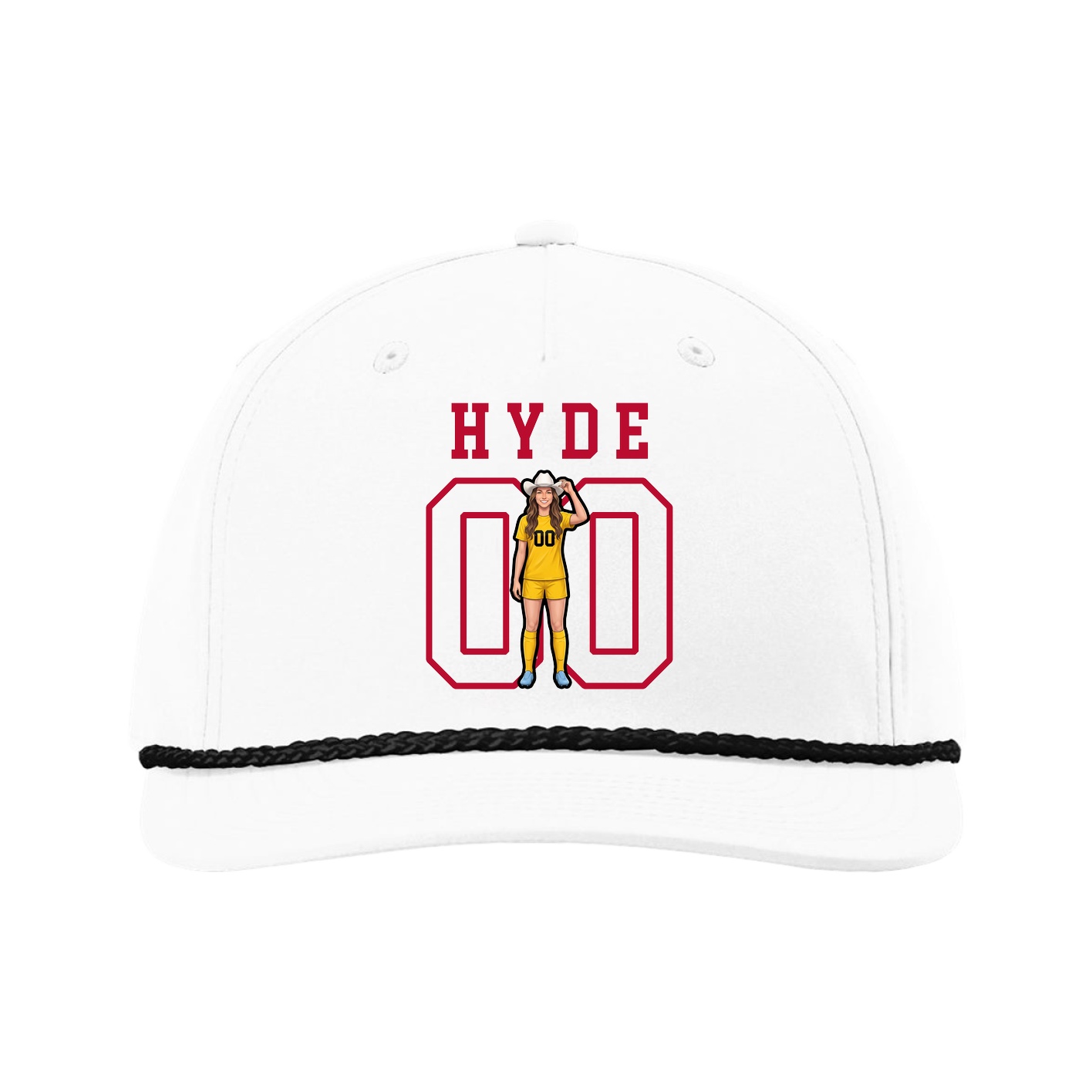 Five-Panel Classic Rope Cap — Shirsey in White
