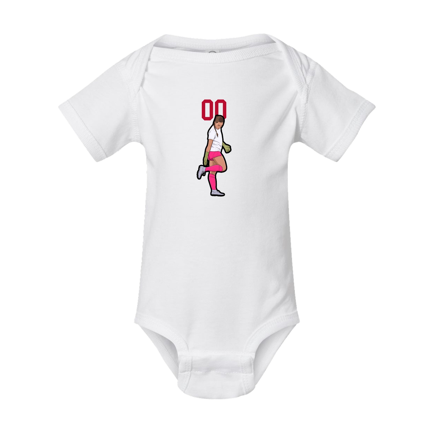 Baby Onesie — Number Top in White