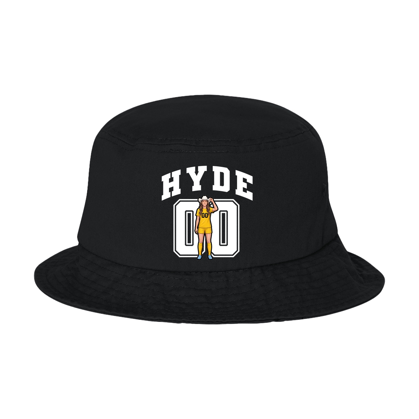 Bucket Cap — Number in Black