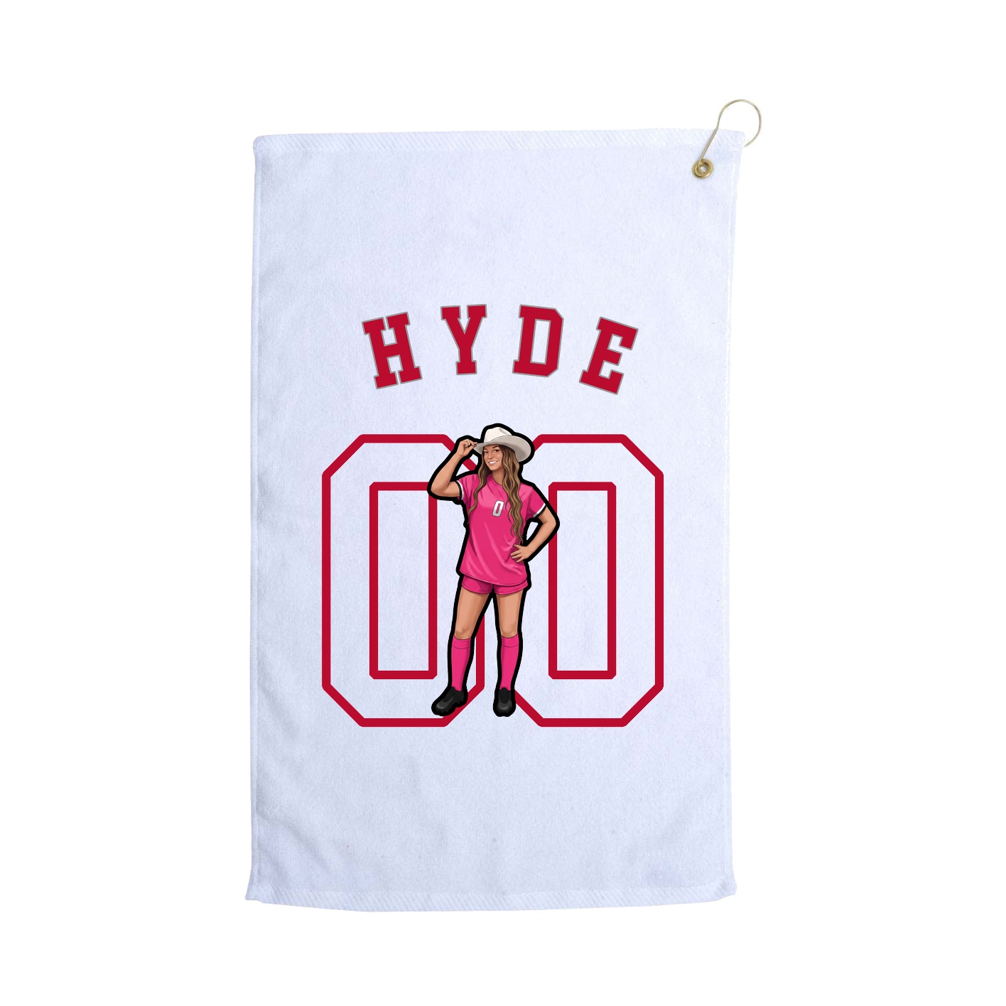 Golf Towel — Shirsey Arch in White