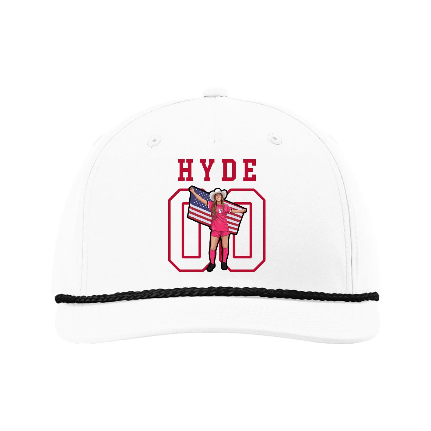 Five-Panel Classic Rope Cap — Shirsey in White