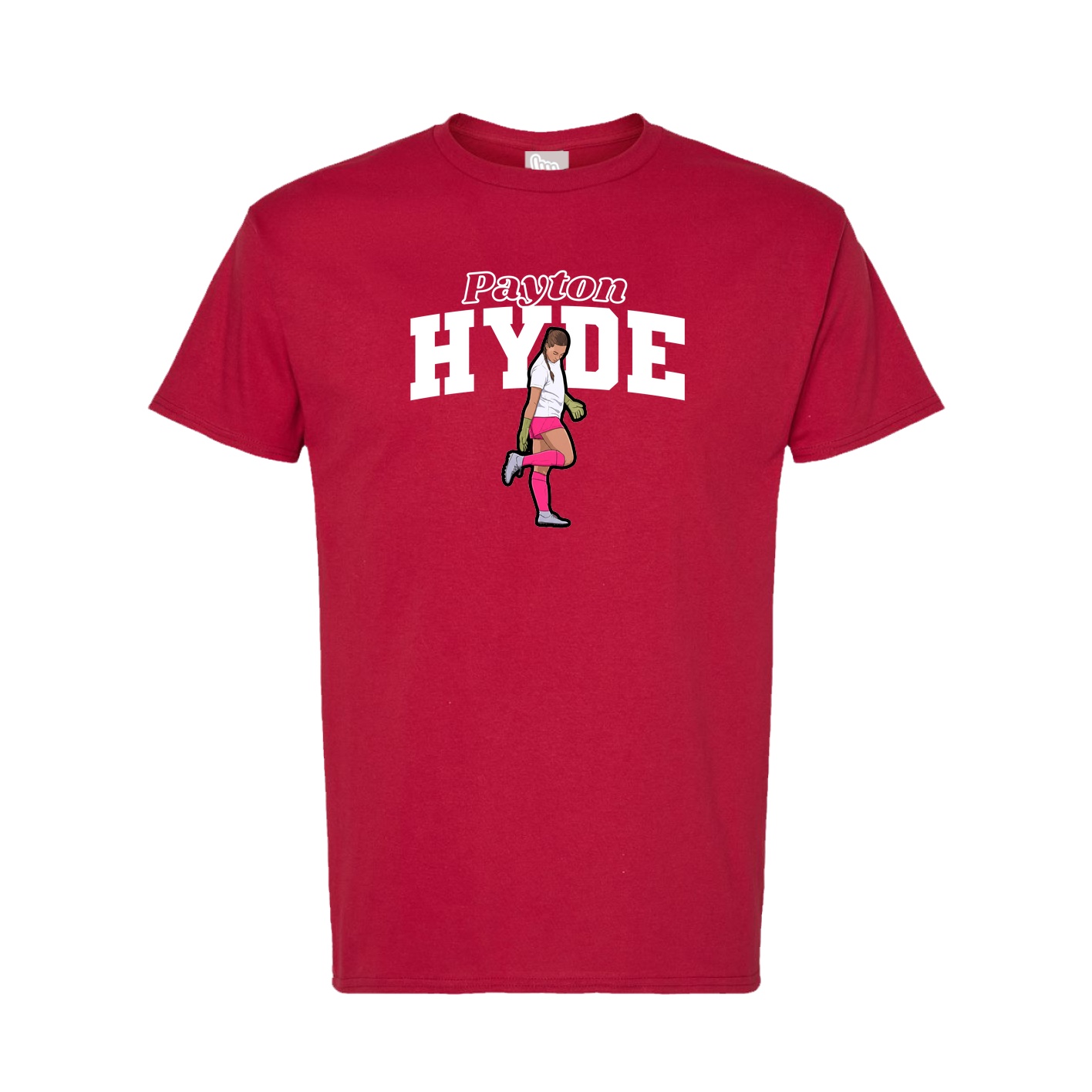 Tee — Name Arch in Crimson