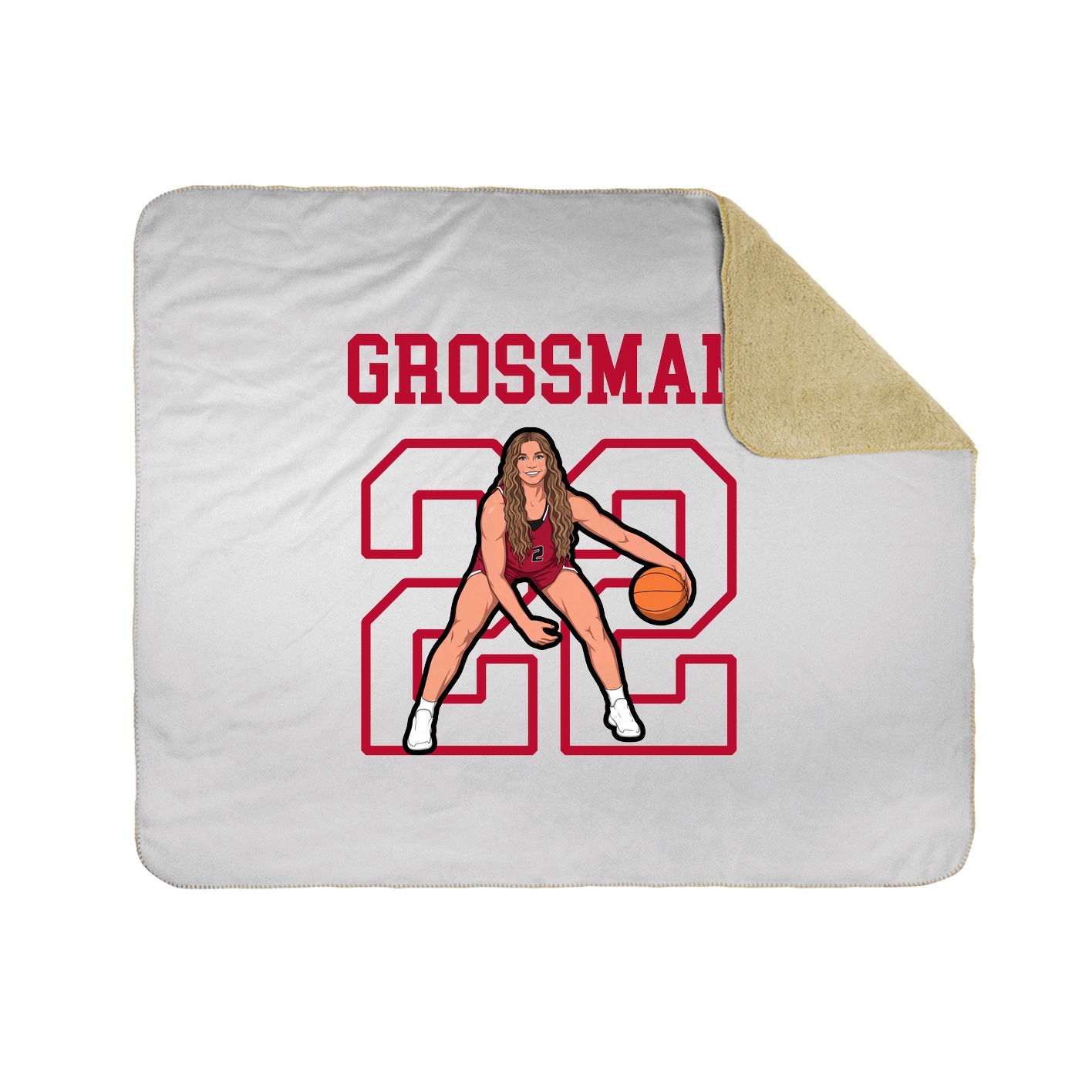 Throw Blanket — Shirsey in White