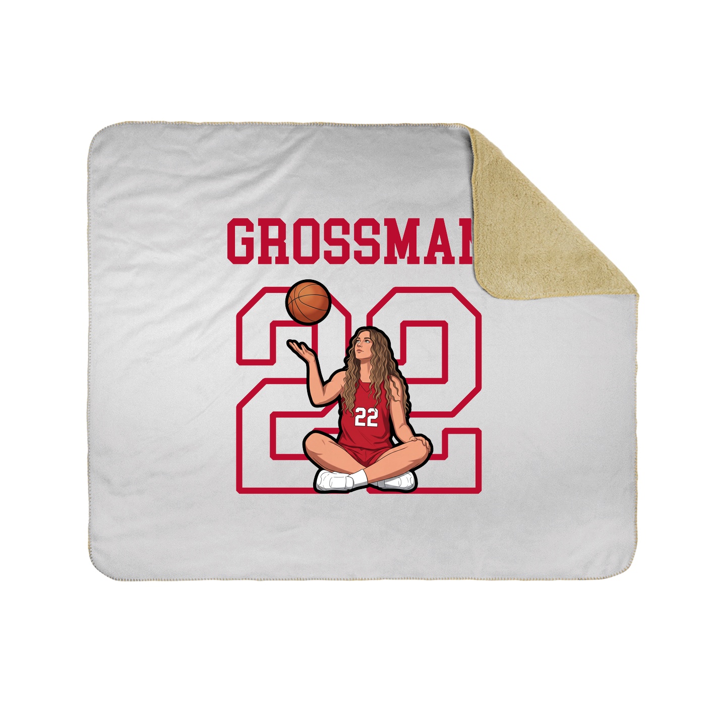 Throw Blanket — Shirsey in White