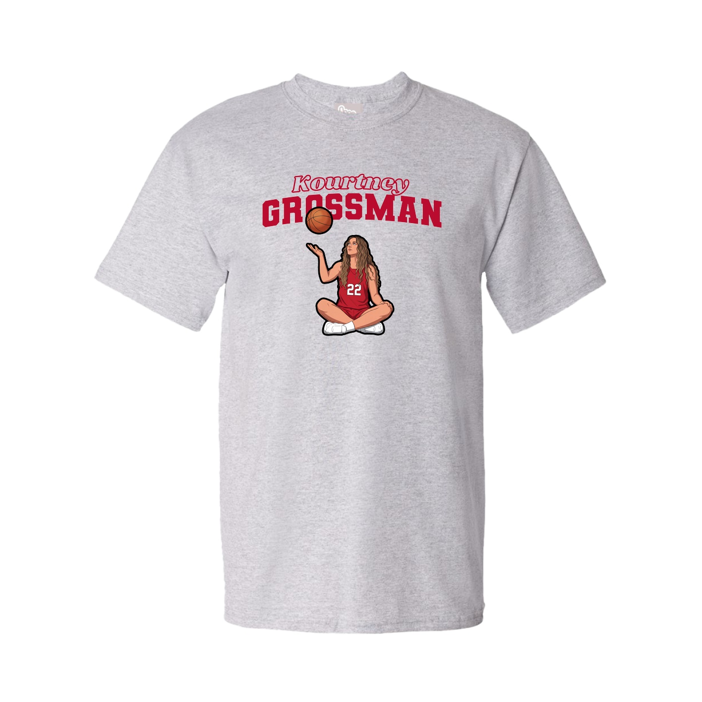 Youth Tee — Name Arch in Grey