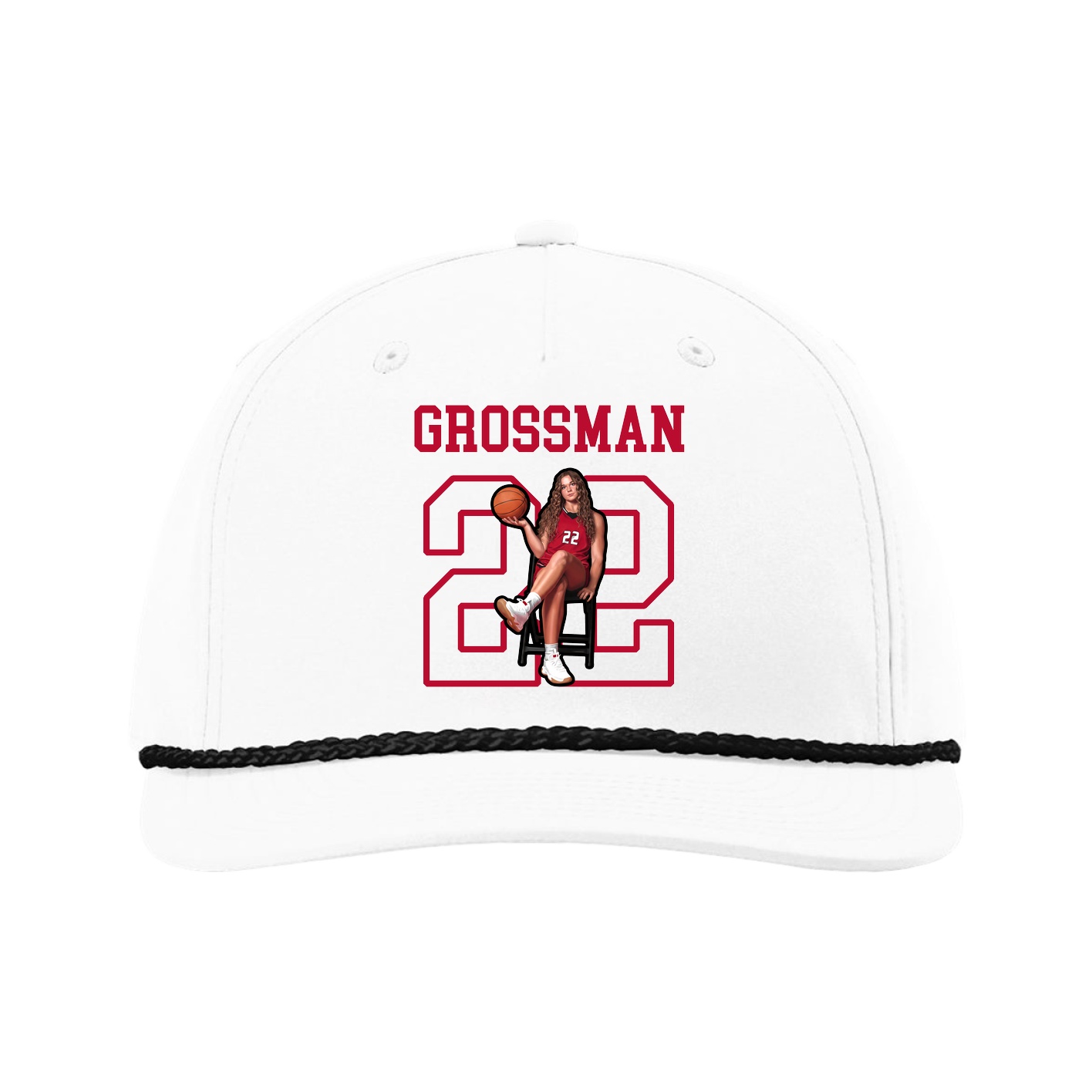 Five-Panel Classic Rope Cap — Shirsey in White