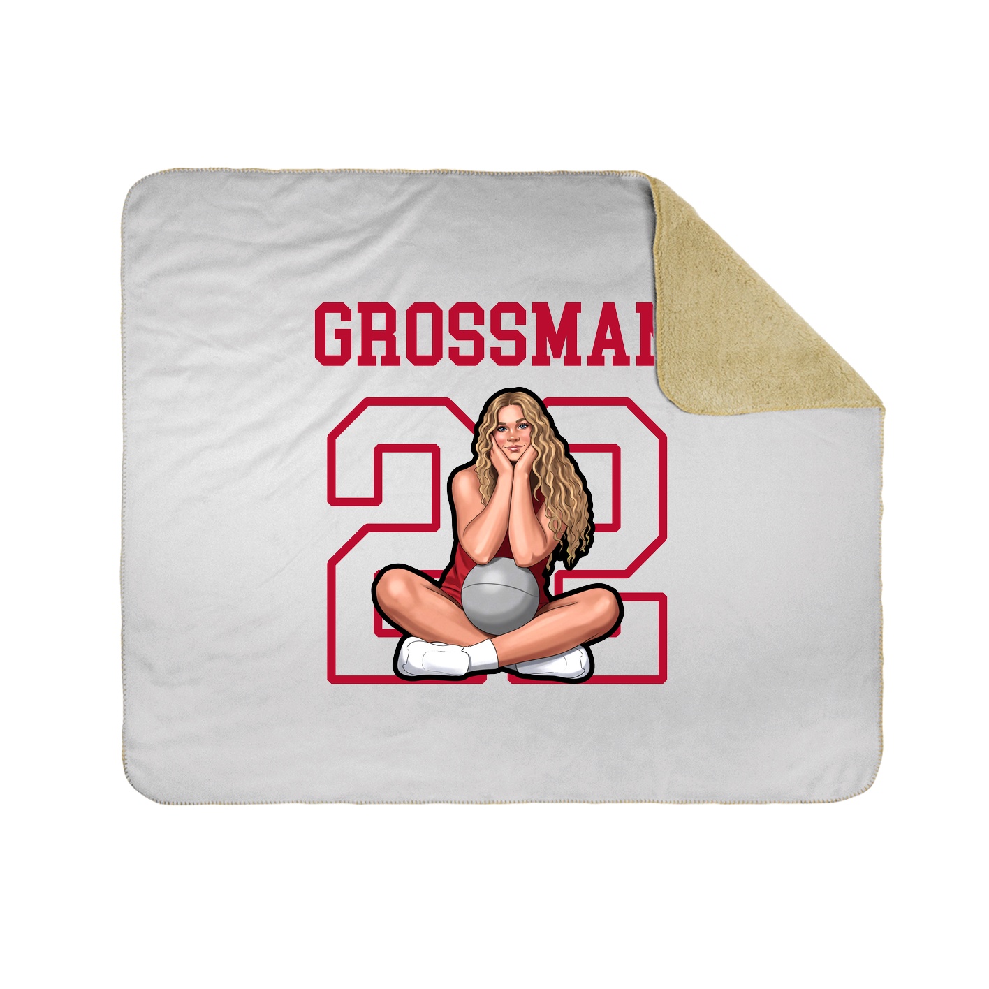 Throw Blanket — Shirsey in White