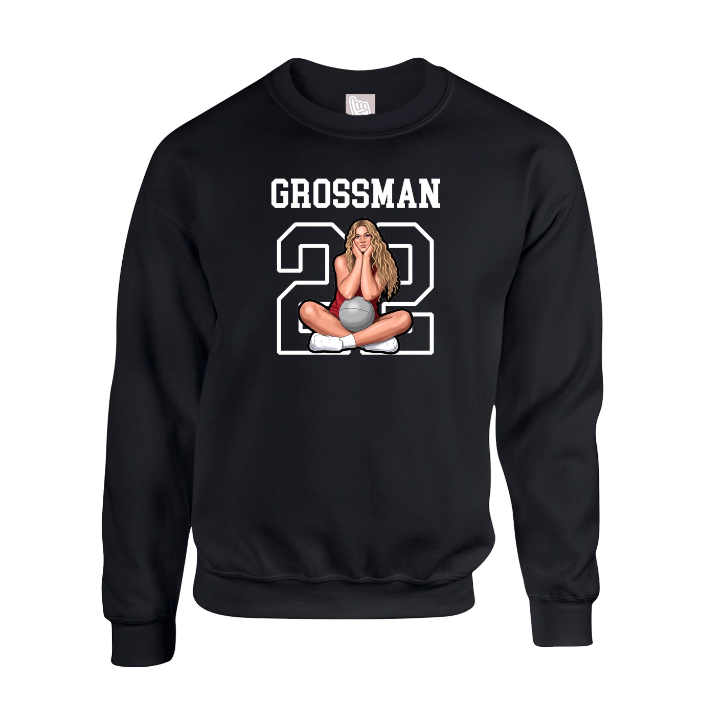 Fleece Crew — Shirsey in Black