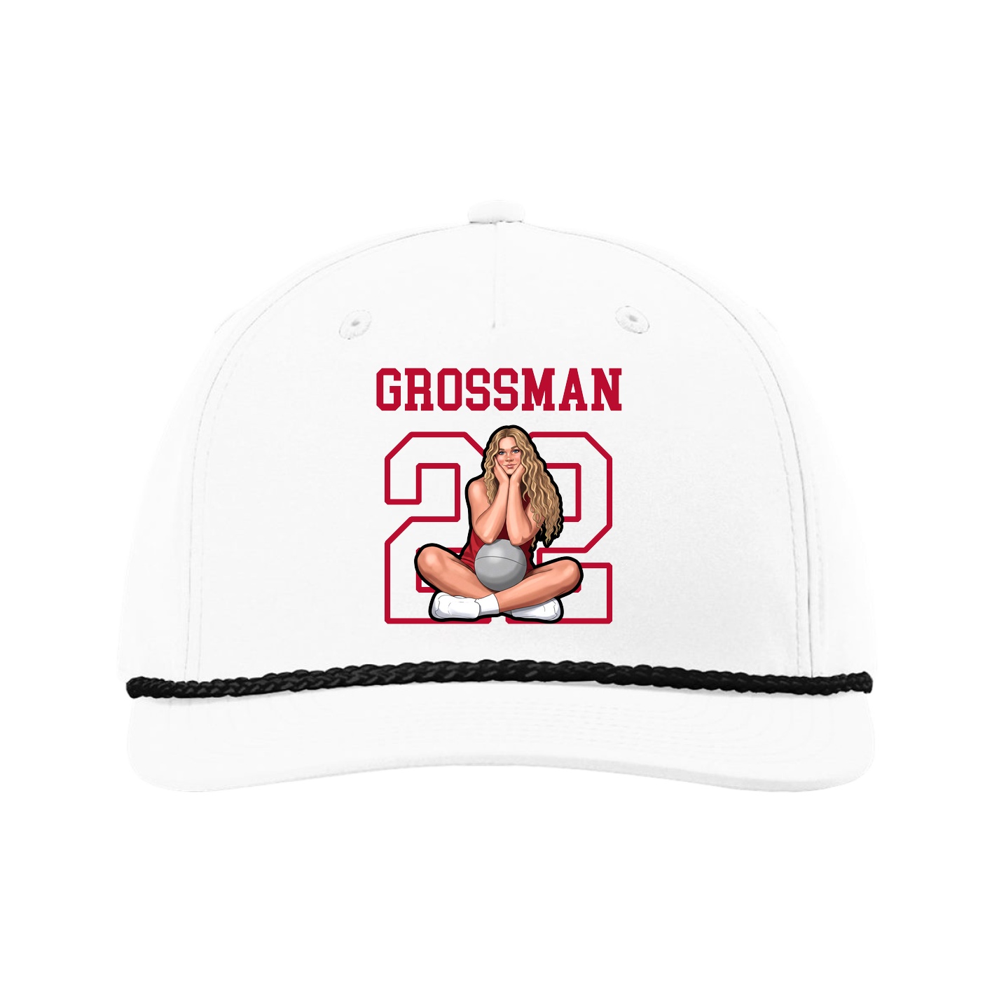 Five-Panel Classic Rope Cap — Shirsey in White
