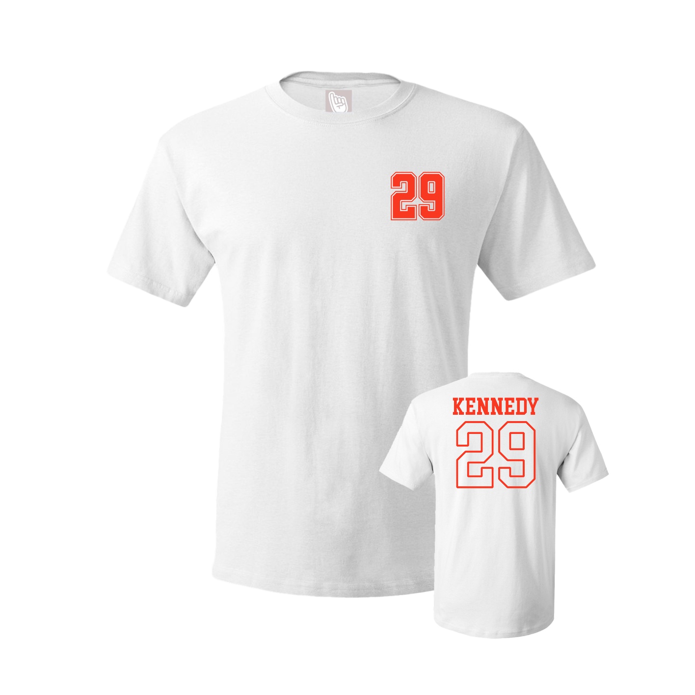 Youth Tee — Chest Back in White