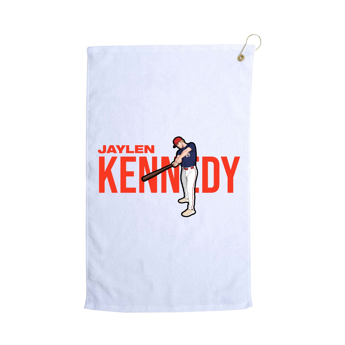 Golf Towel — Player Name in White