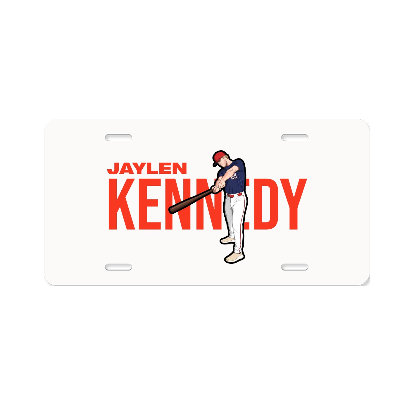 License Plate — Player Name in Classic