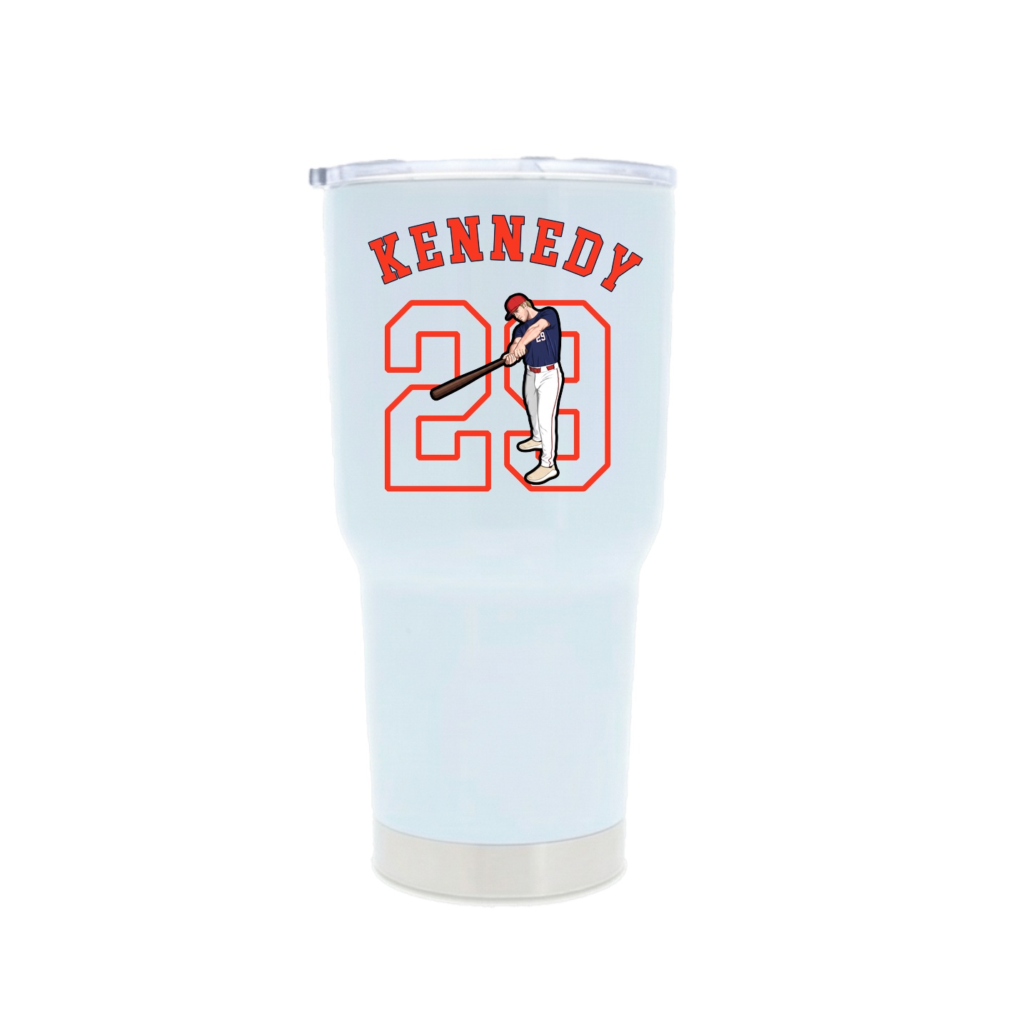 30oz Stainless Steel Tumbler — Shirsey Arch in White