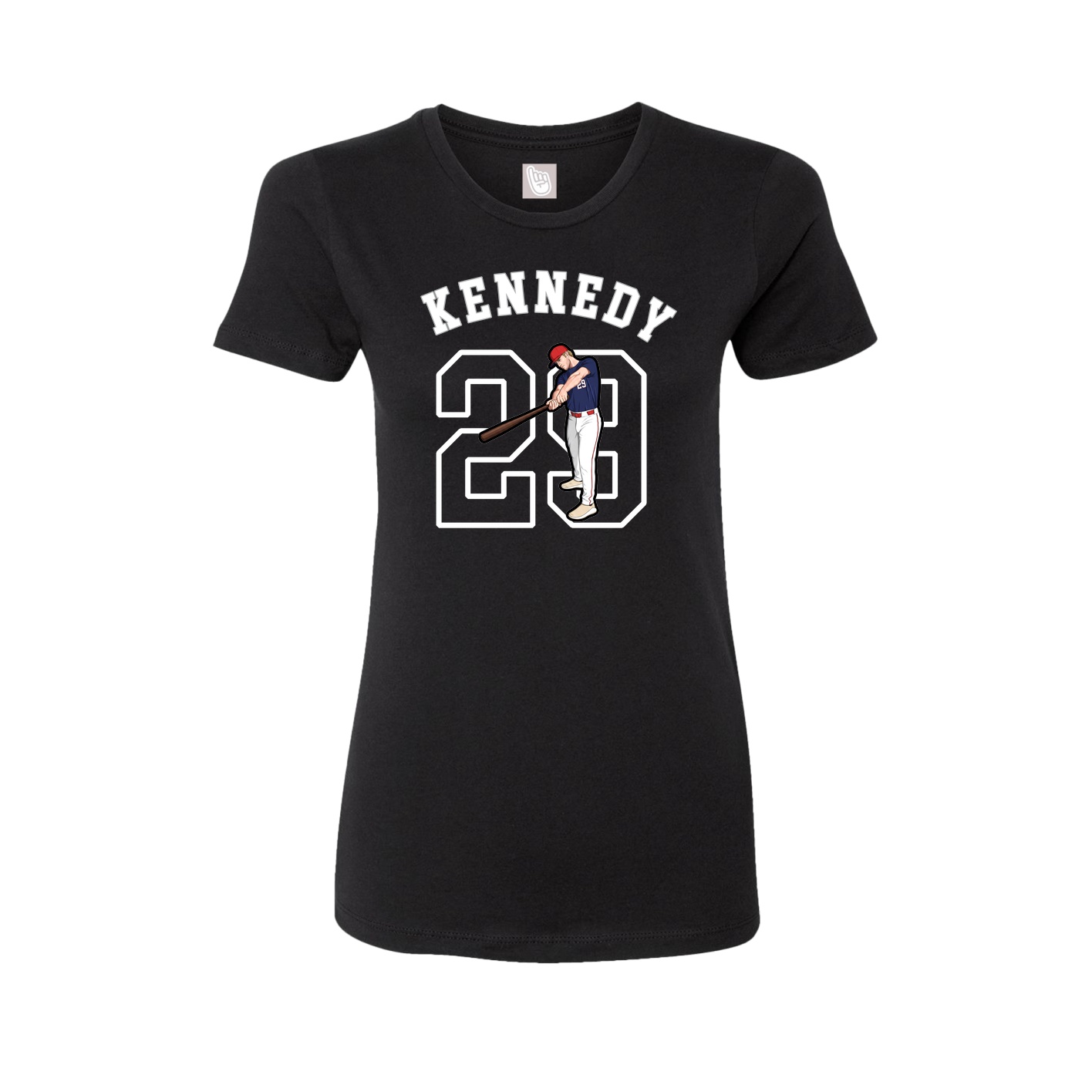 Fitted Women's Tee — Shirsey Arch in Black