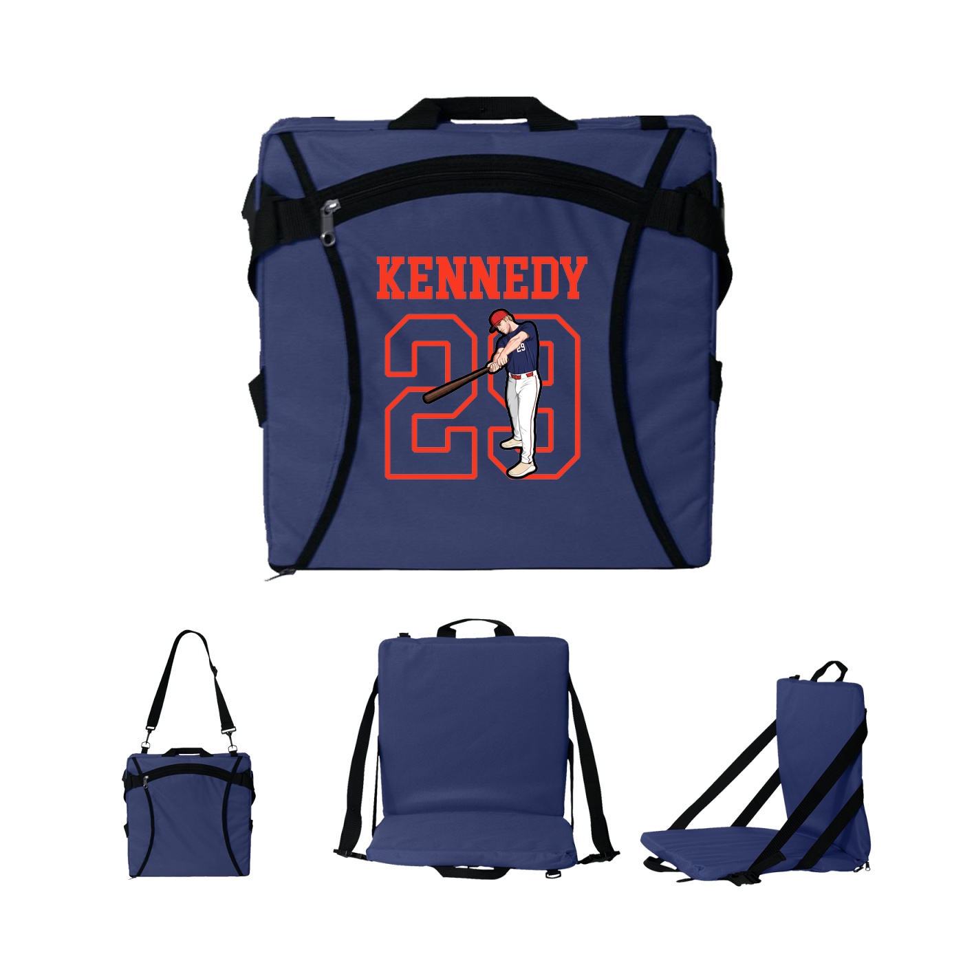 Folding Stadium Seat — Shirsey in Navy