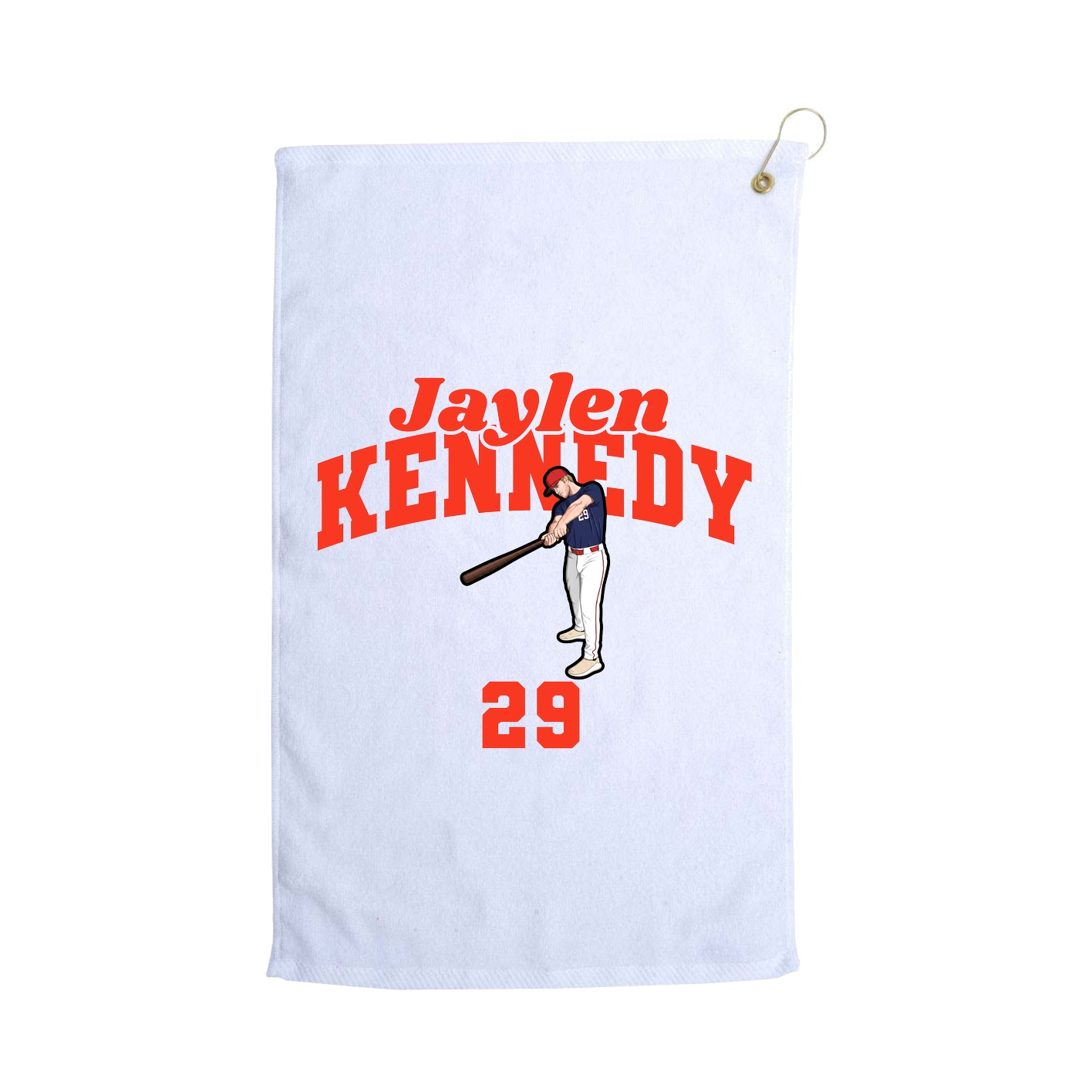 Golf Towel — Signature Arch in White