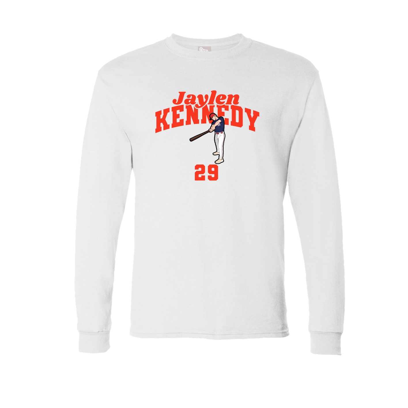 Long Sleeve Tee — Signature Arch in White