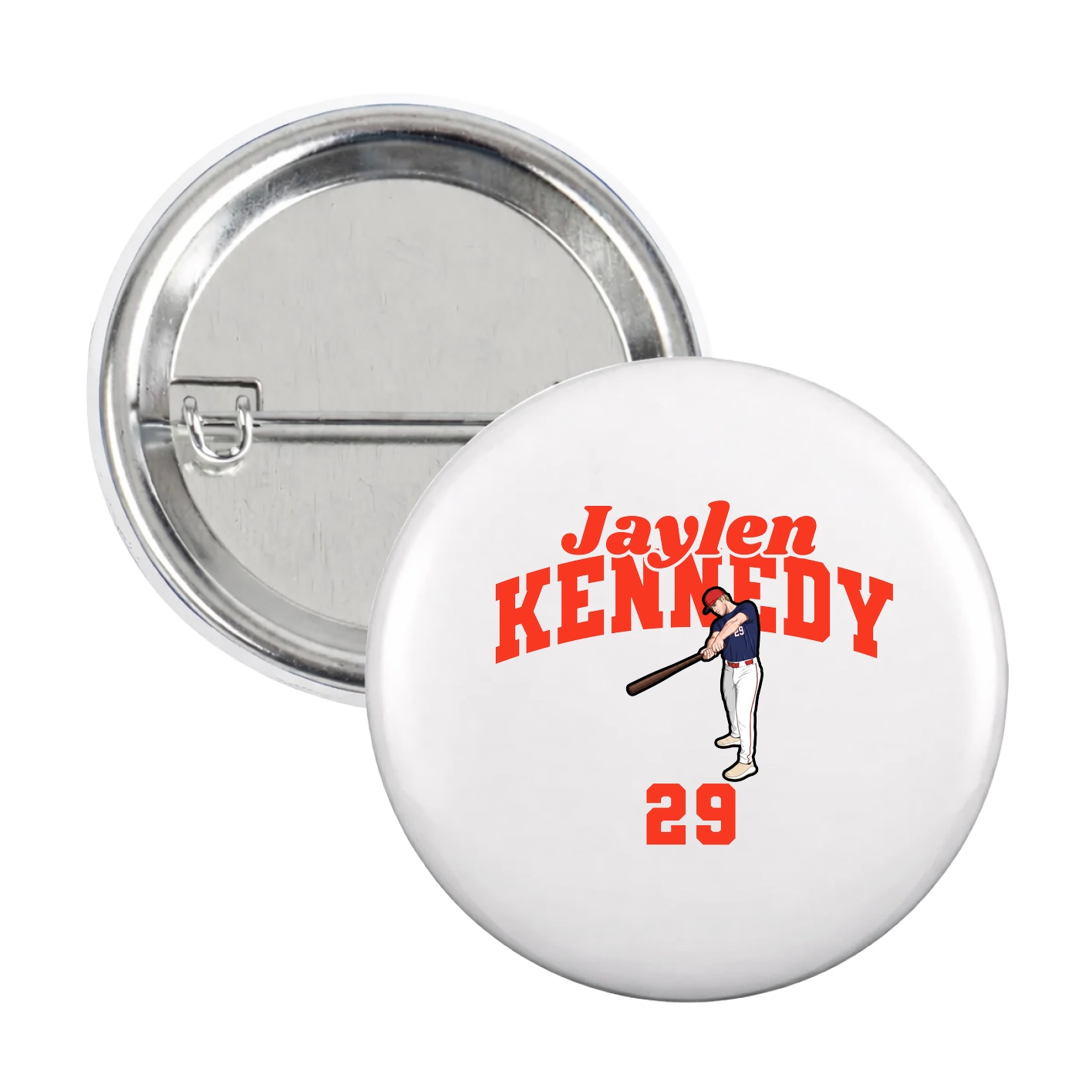 Game Day Button — Signature Arch in White