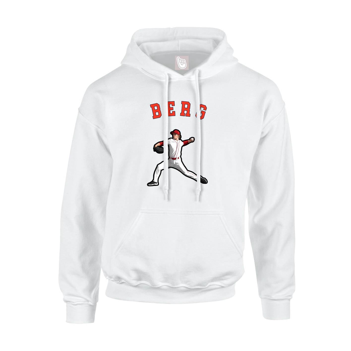 Youth Hoodie — Shirsey Arch in White