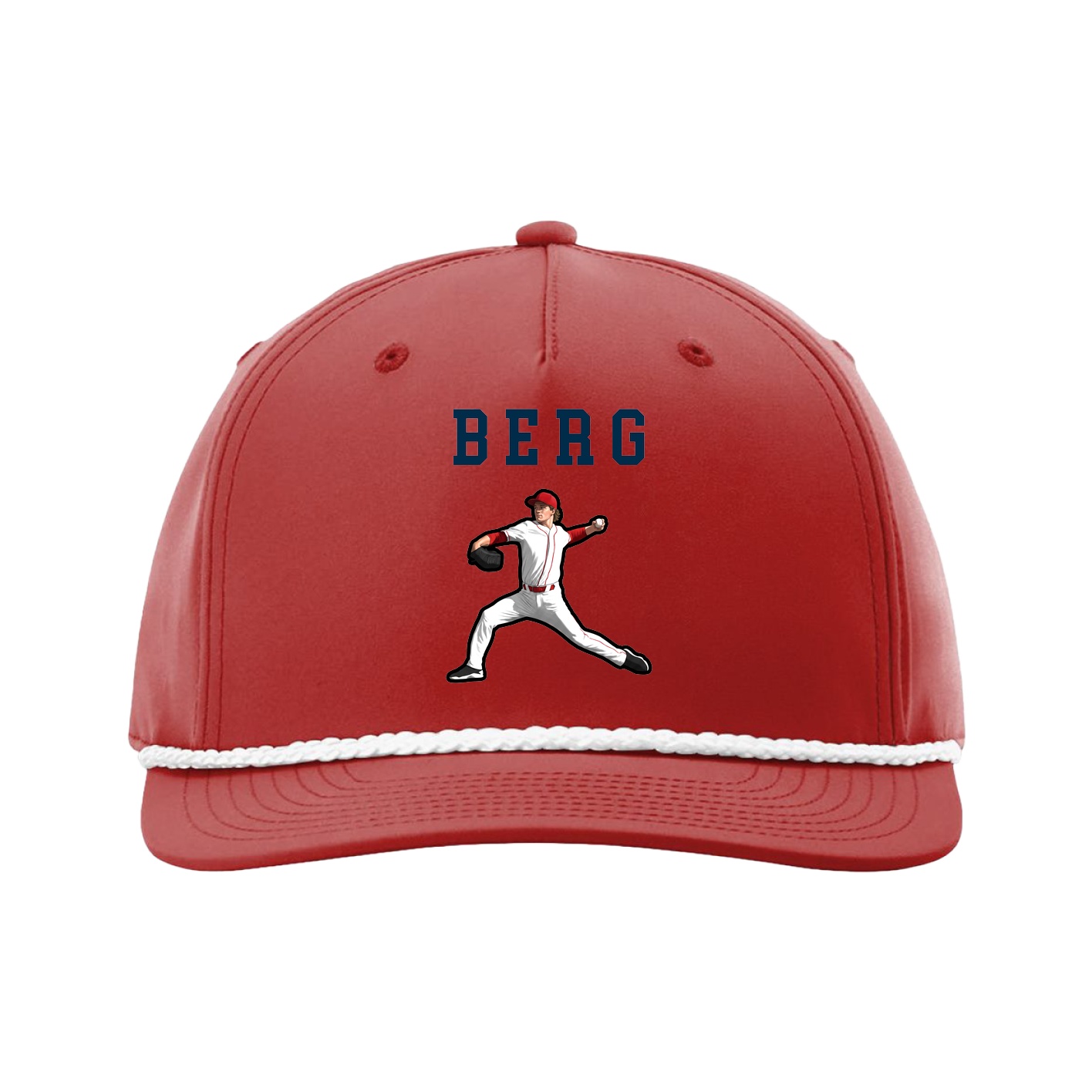 Five-Panel Classic Rope Cap — Shirsey in Red
