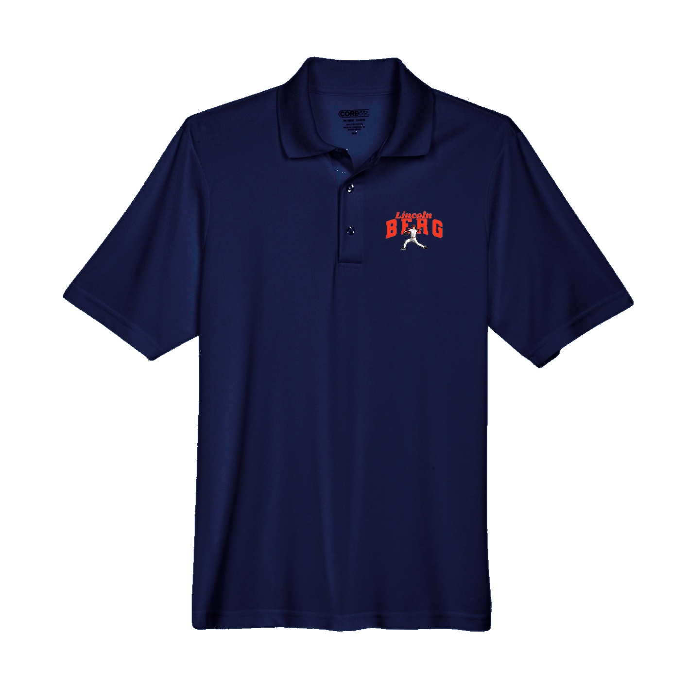Performance Polo — Signature Arch in Navy
