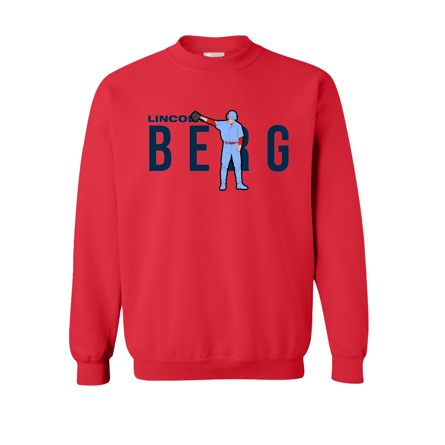 Fleece Crew — Player Name in Red