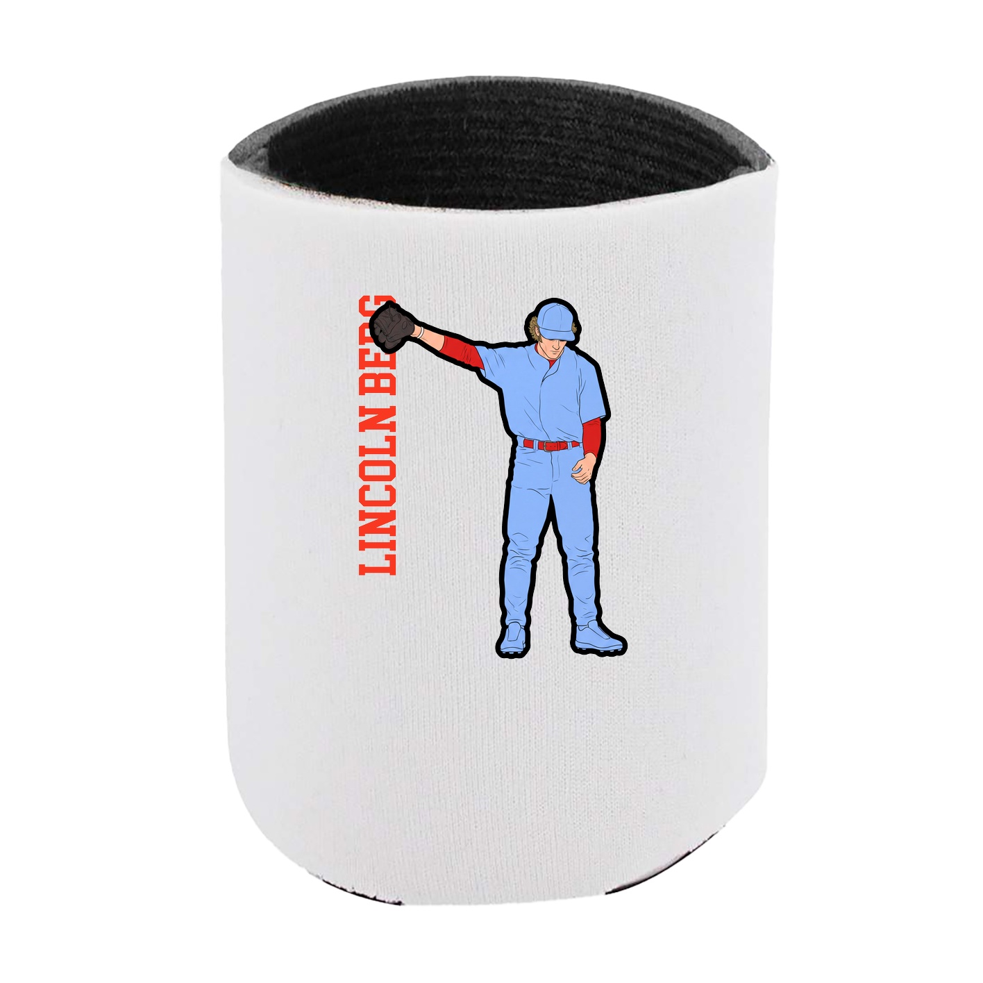 Can Holder — Name Vertical in White