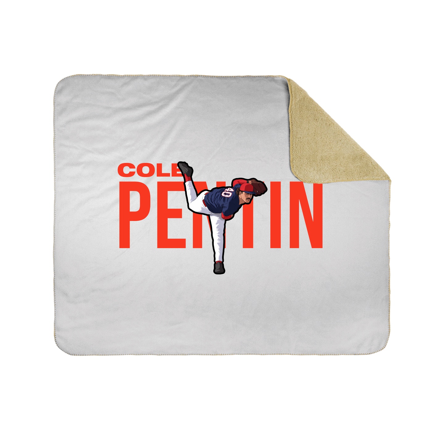 Throw Blanket — Player Name in White