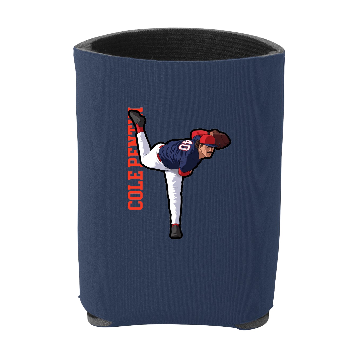 Can Holder — Name Vertical in Navy