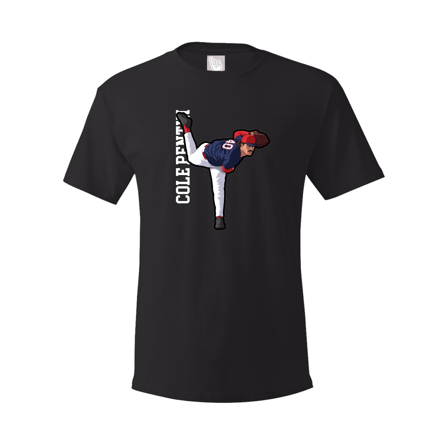 Tee — Name Vertical in Black