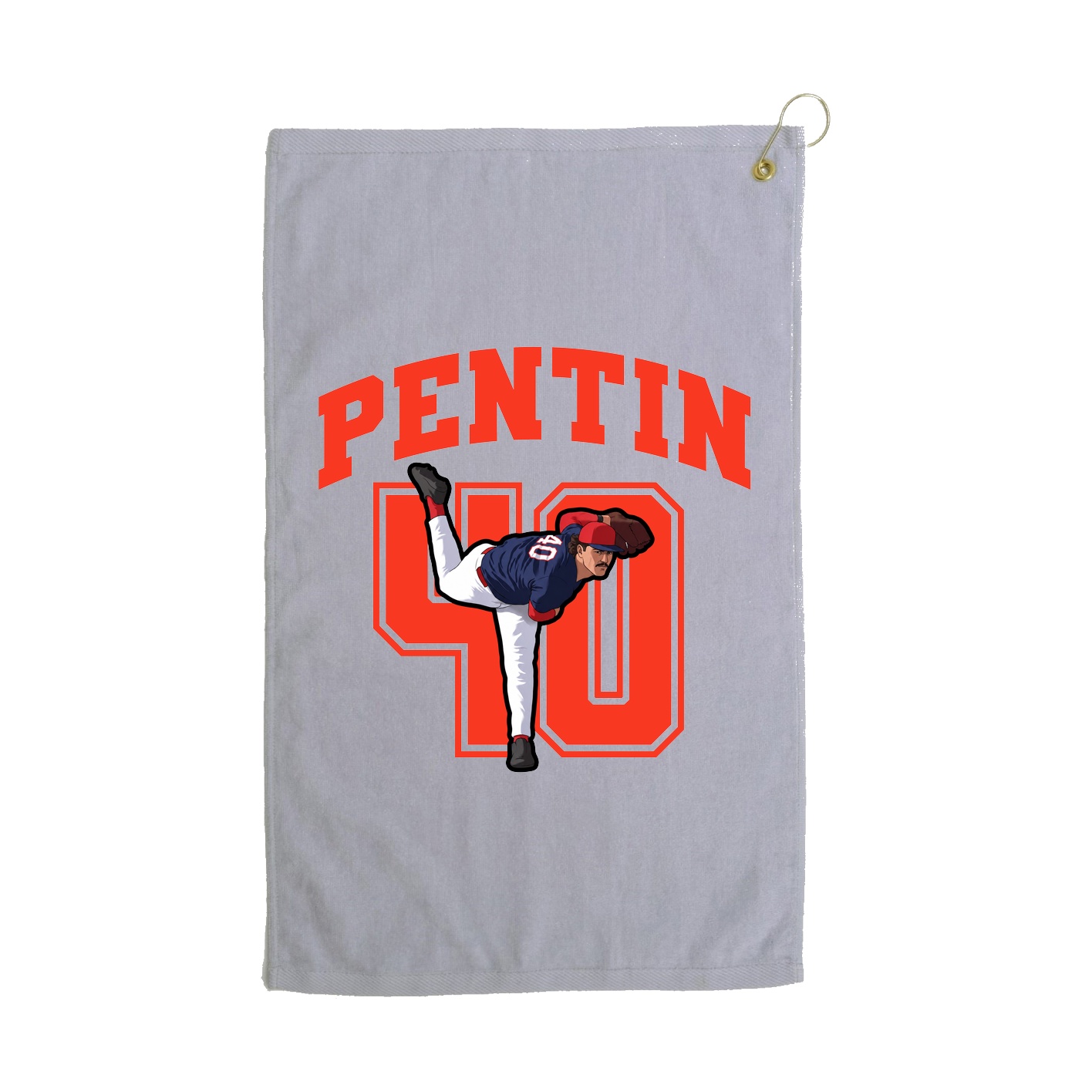Golf Towel — Number in Grey